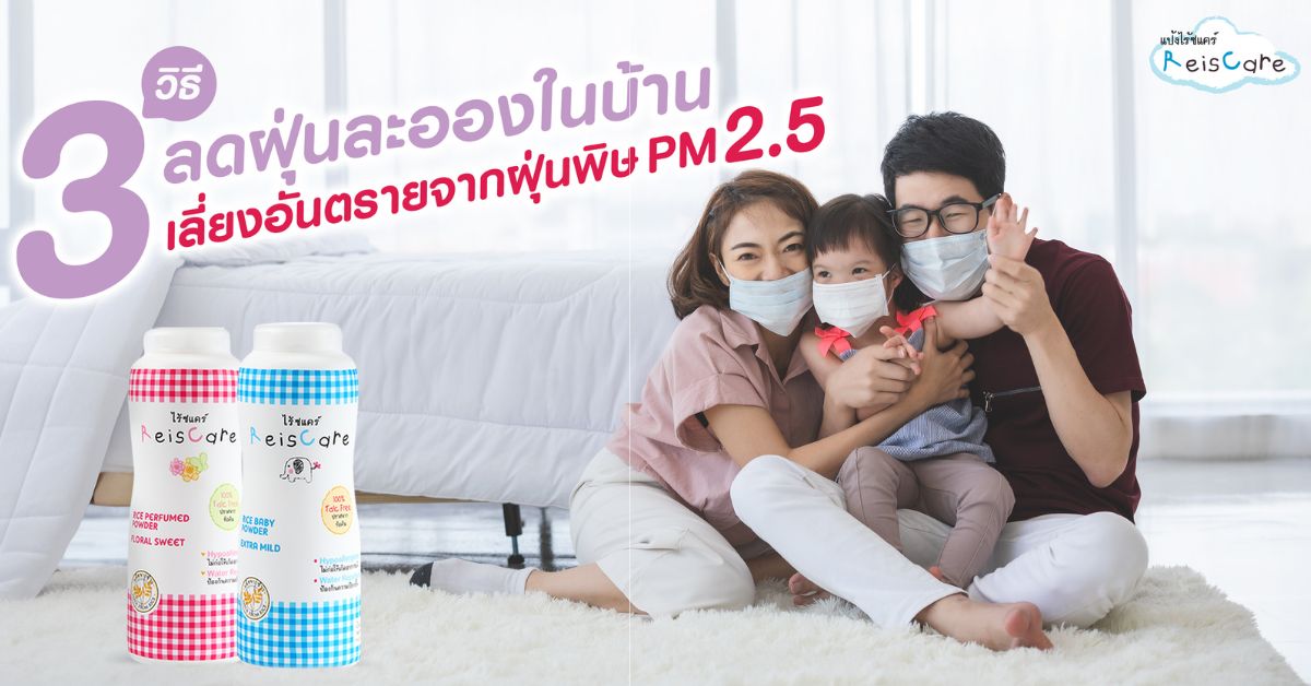 3 วิธีลดฝุ่นในบ้านเสี่ยงอันตรายจาก PM 2.5